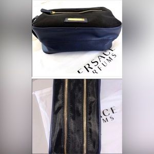 Versace Cosmetic Bag Toiletry Case Travel Dopp Kit